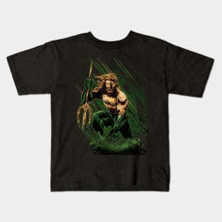 Poseidon God of Water Kids T-Shirt